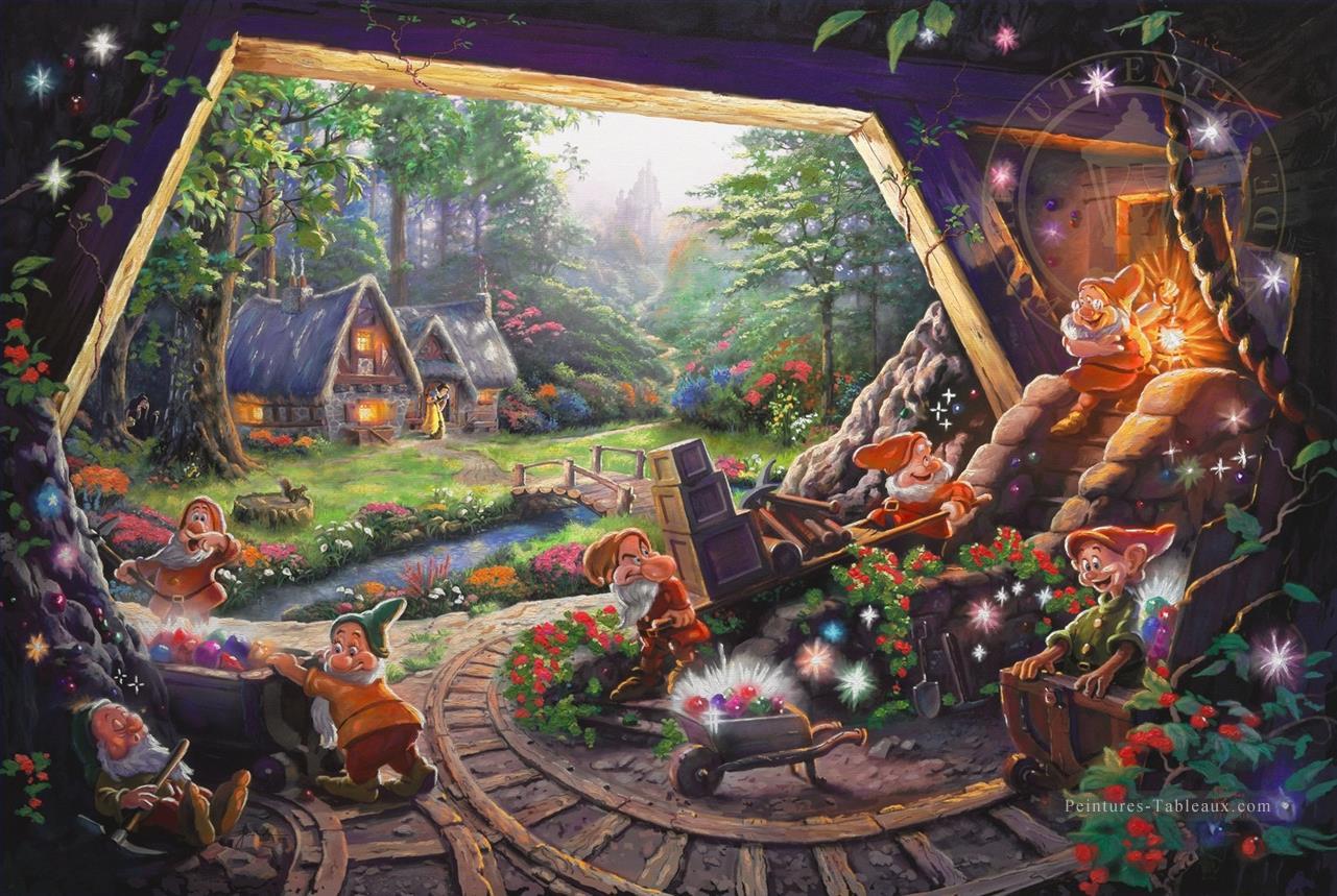 Snow White and the Seven Dwarfs TK Christmas Peintures à l'huile
